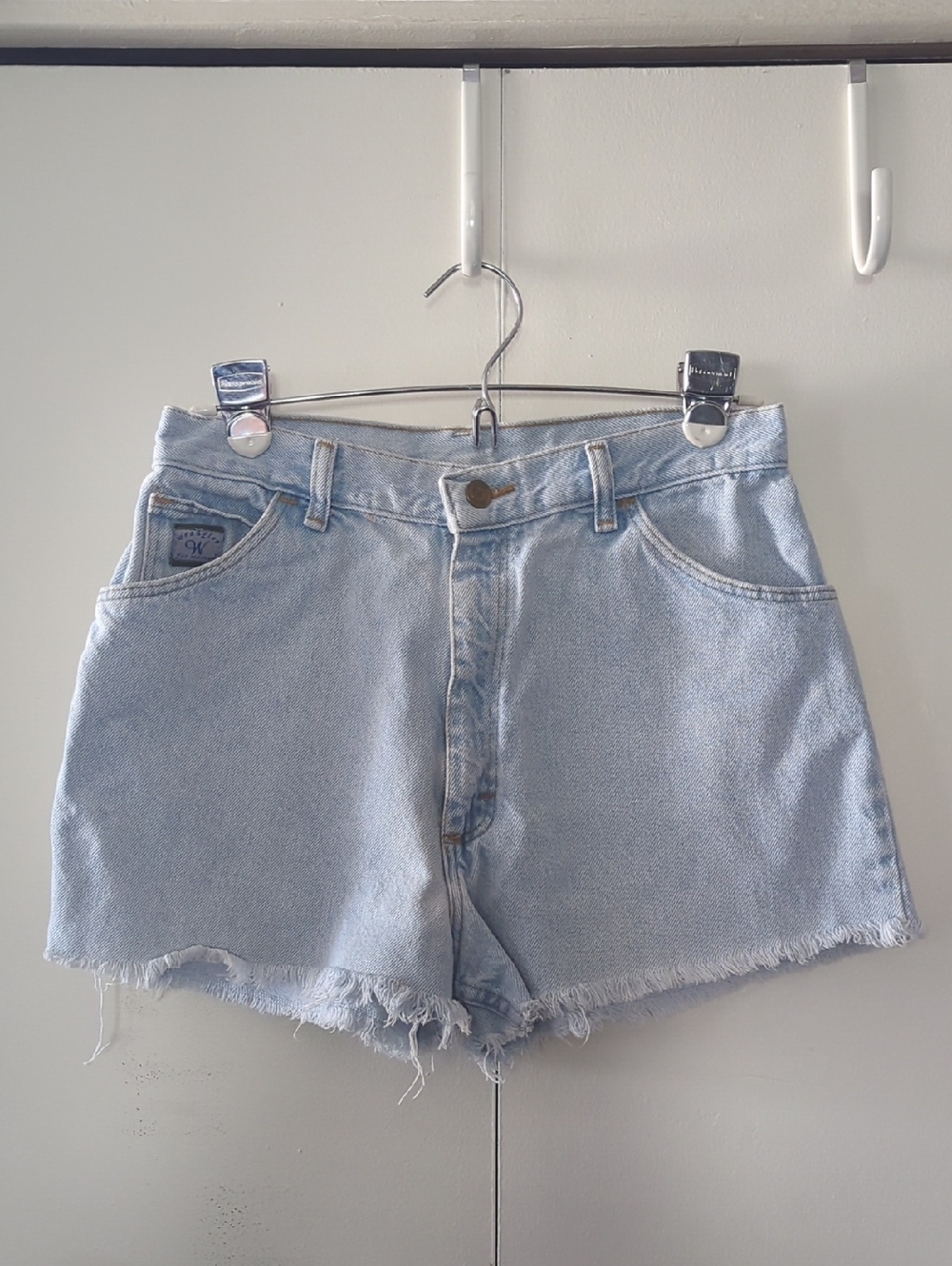 Light Wash Denim Cutoff Shorts